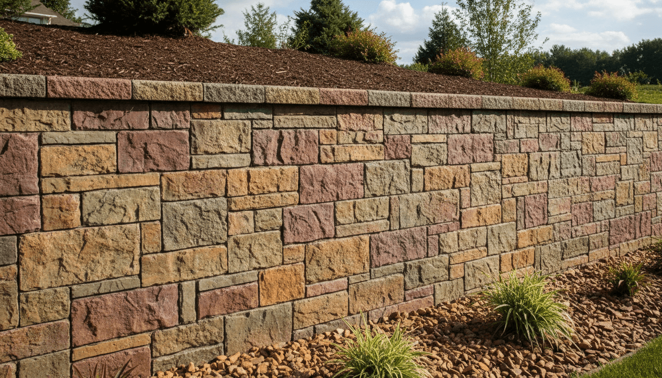 stamped concrete rough cut ledge stone pattern