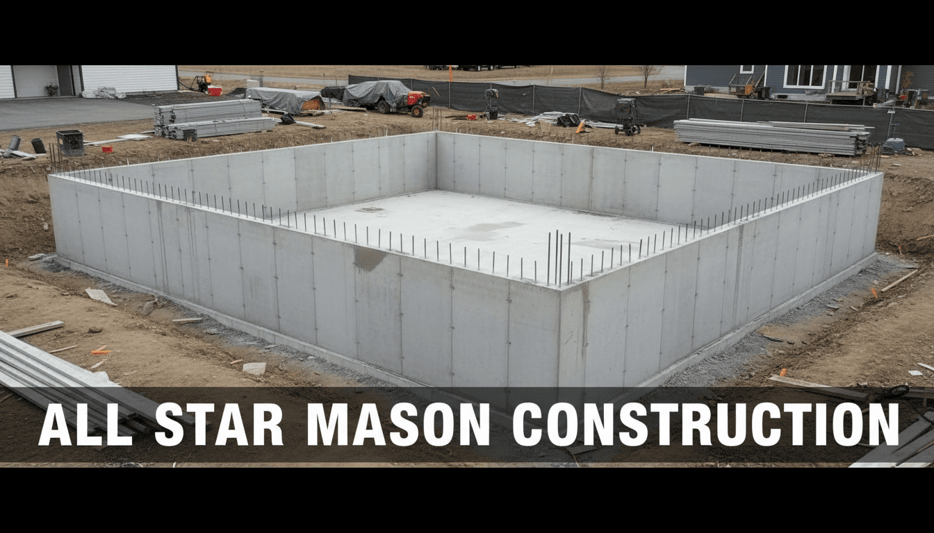 Concrete porch installation