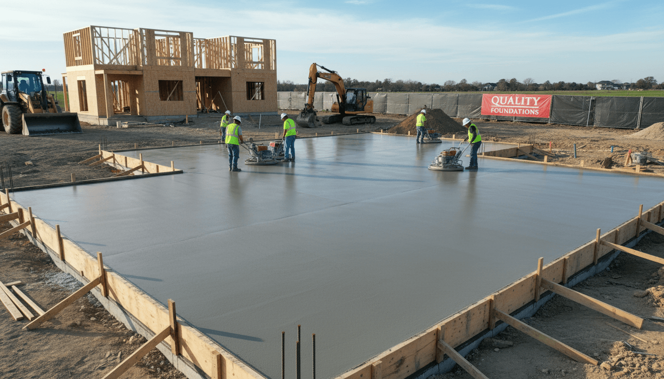 Concrete foundation and slab work in Idaho Falls
